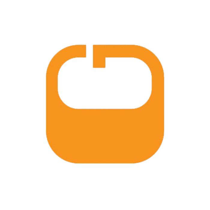 Ground Studios Animation Logo - large orange capital letter G facing upwards 